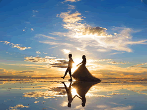 ウユニ塩湖の美しい景色を守る